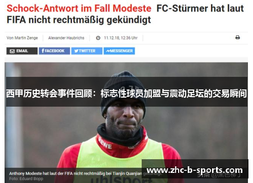 西甲历史转会事件回顾：标志性球员加盟与震动足坛的交易瞬间